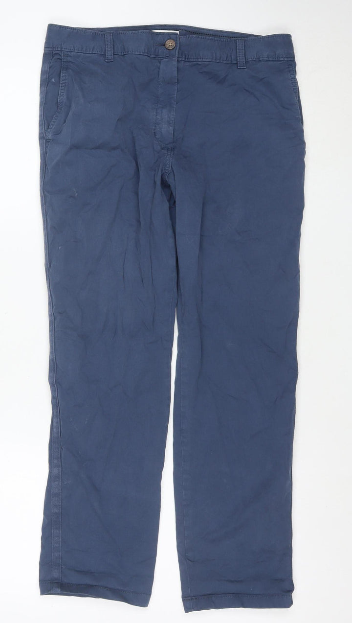 Marks and Spencer Women's Blue Size 10 Chino Trousers