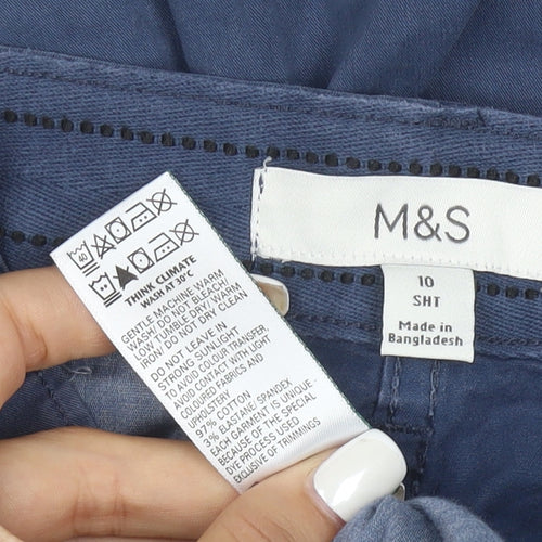 Marks and Spencer Women's Blue Size 10 Chino Trousers