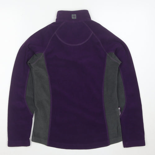 Mountain Warehouse Womens Purple Fleece Pullover Size UK 6 Outdoor Layer