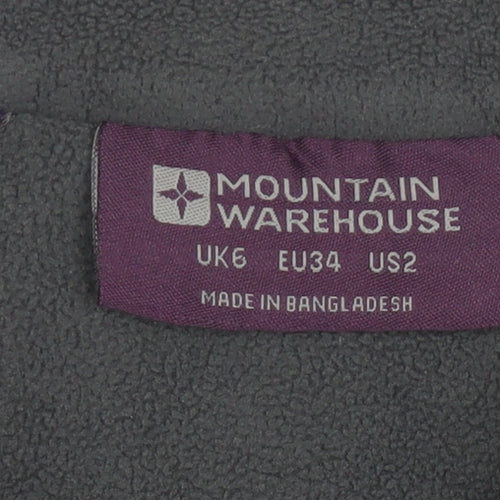 Mountain Warehouse Womens Purple Fleece Pullover Size UK 6 Outdoor Layer