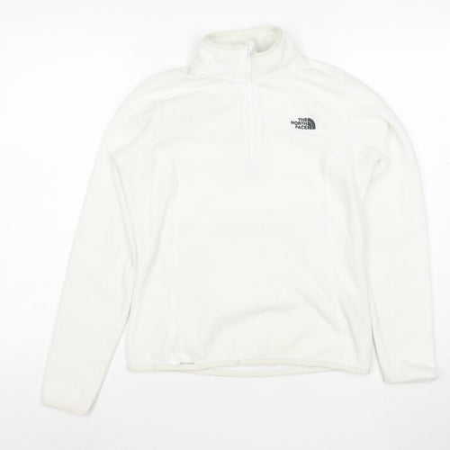 The North Face Women's White Fleece Pullover Sweatshirt S