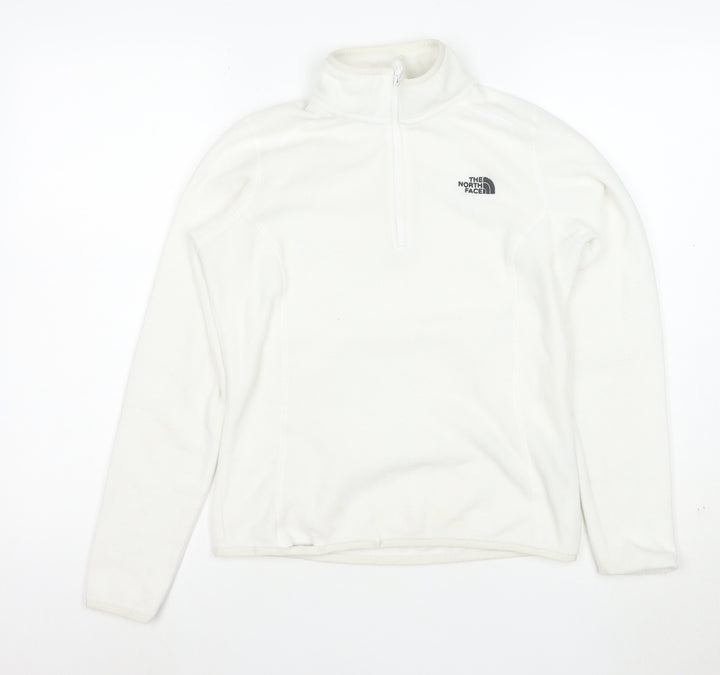 The North Face Women's White Fleece Pullover Sweatshirt S