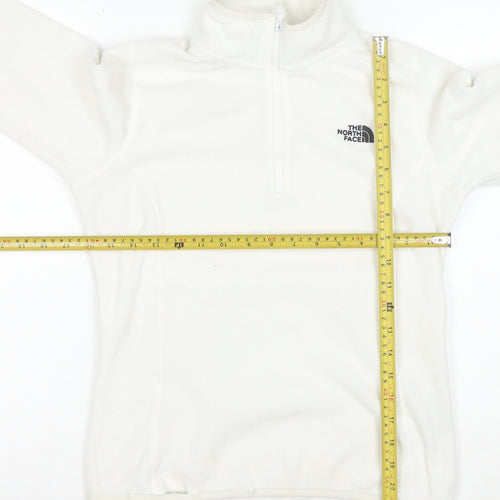 The North Face Women's White Fleece Pullover Sweatshirt S