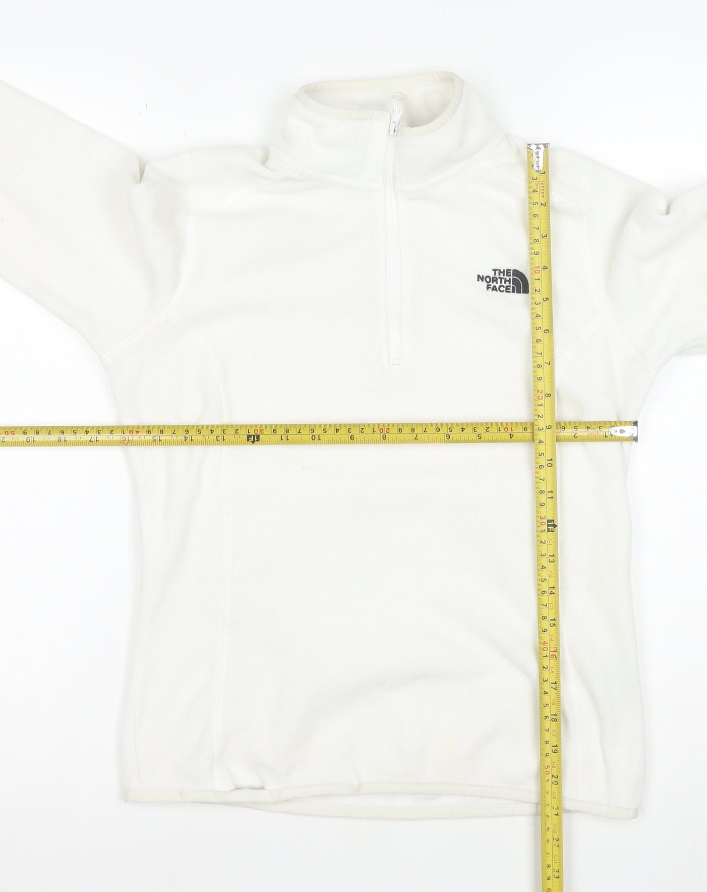 The North Face Women's White Fleece Pullover Sweatshirt S