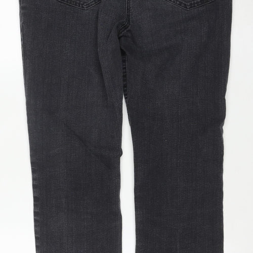 George Women's Black Straight Leg Stretch Jeans Size 16 Regular