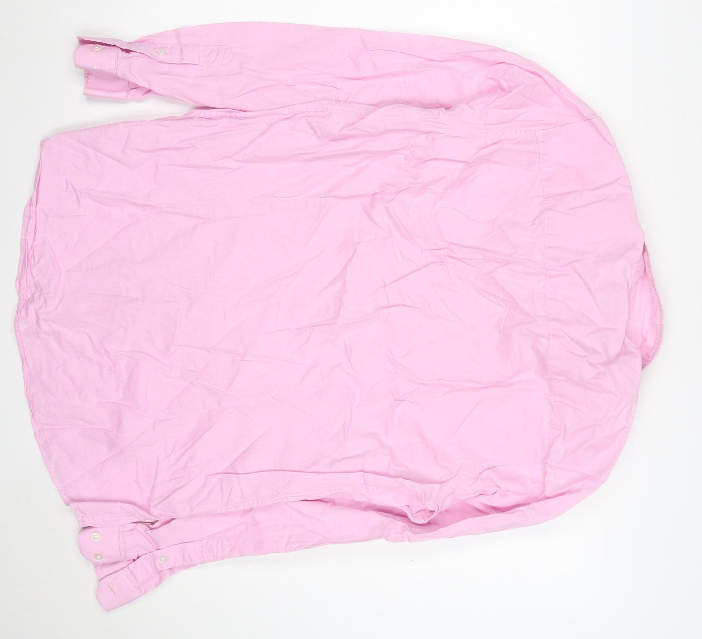 Taylor & Wright Men's Pink Slim Fit Long Sleeve Button-Up Shirt Size 16