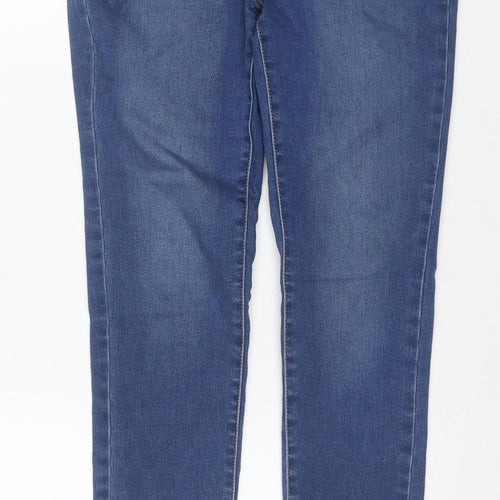 Next Women Blue 10R Jegging Jeans Cotton Blend Stretch Slim Fit