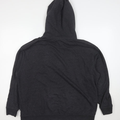 Nike Women's Black M Pullover Hoodie Cotton Blend Casual Sweatshirt
