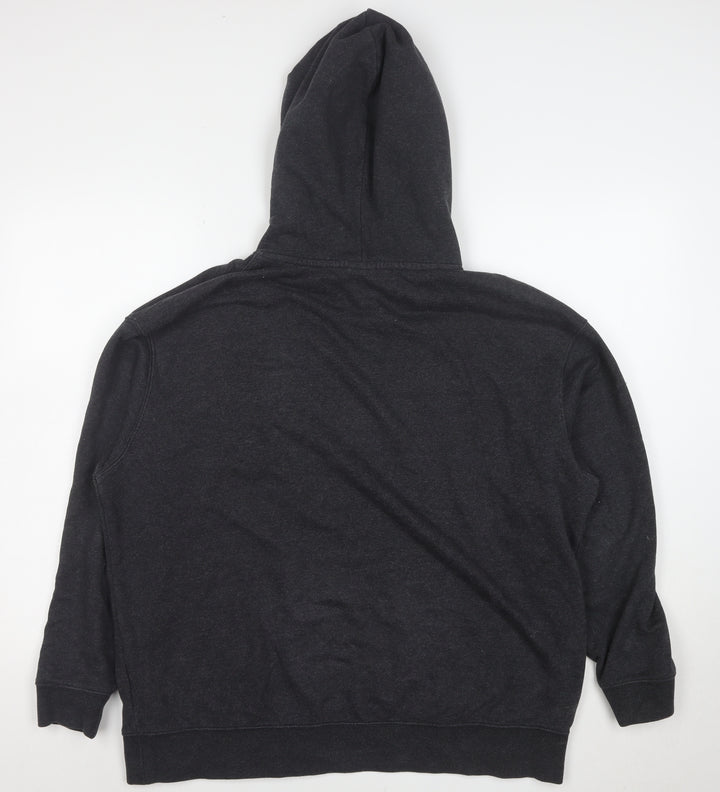 Nike Women's Black M Pullover Hoodie Cotton Blend Casual Sweatshirt