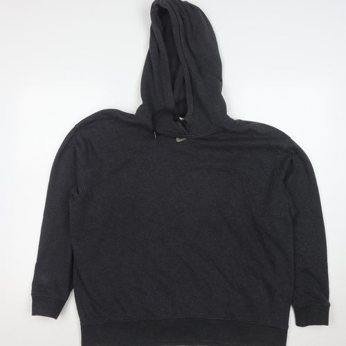 Nike Women's Black M Pullover Hoodie Cotton Blend Casual Sweatshirt