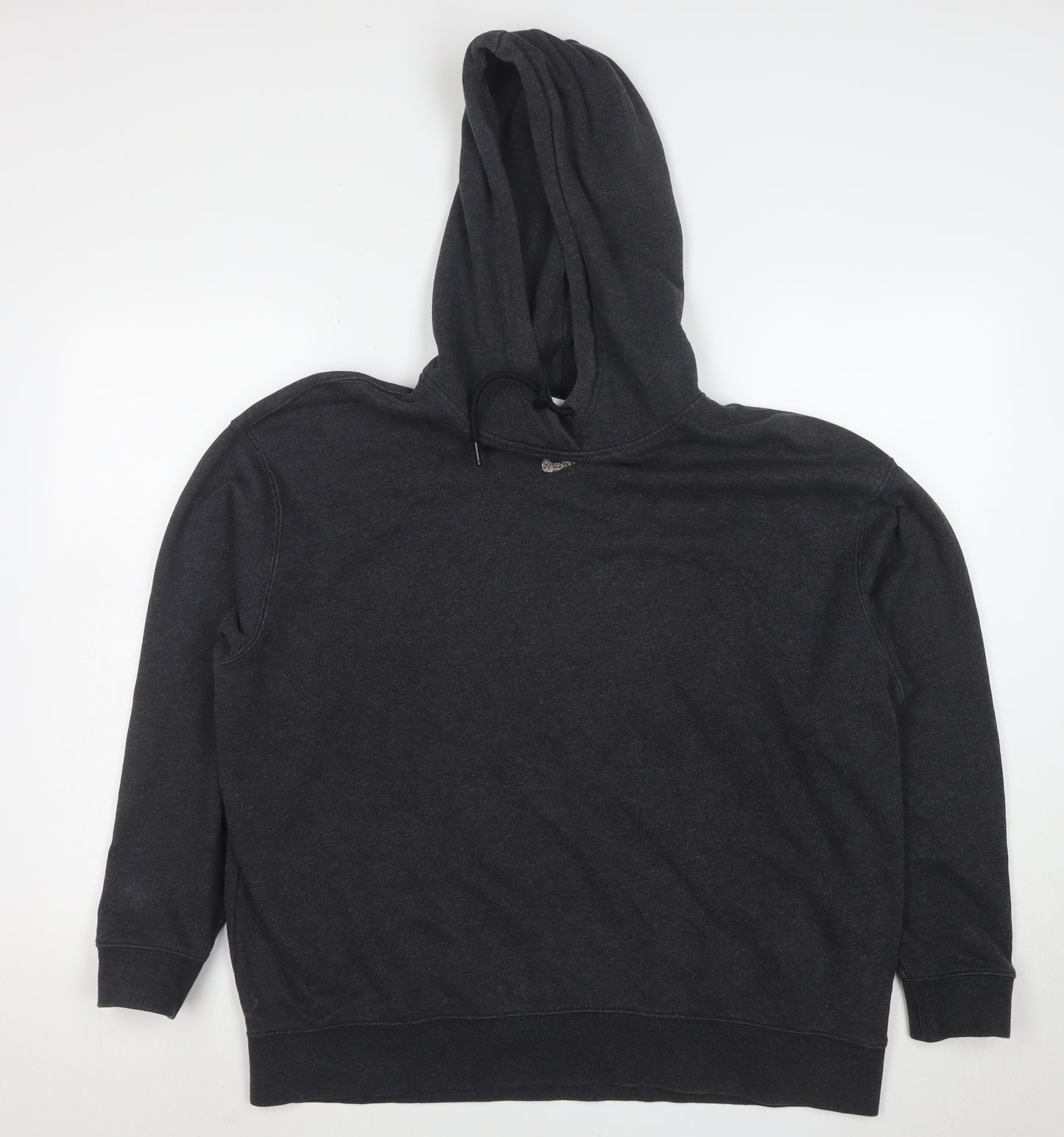 Nike Women's Black M Pullover Hoodie Cotton Blend Casual Sweatshirt