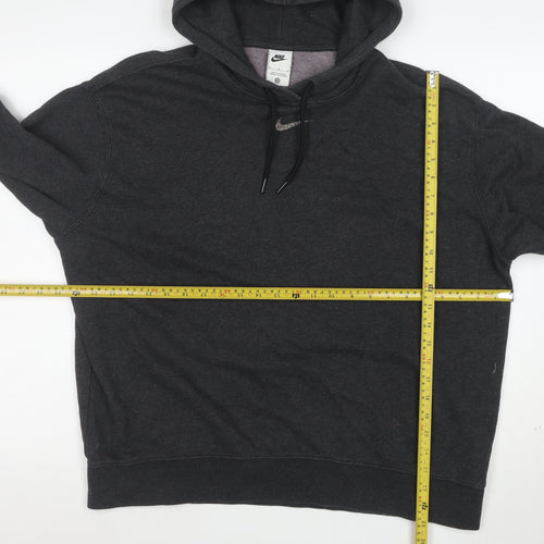 Nike Women's Black M Pullover Hoodie Cotton Blend Casual Sweatshirt