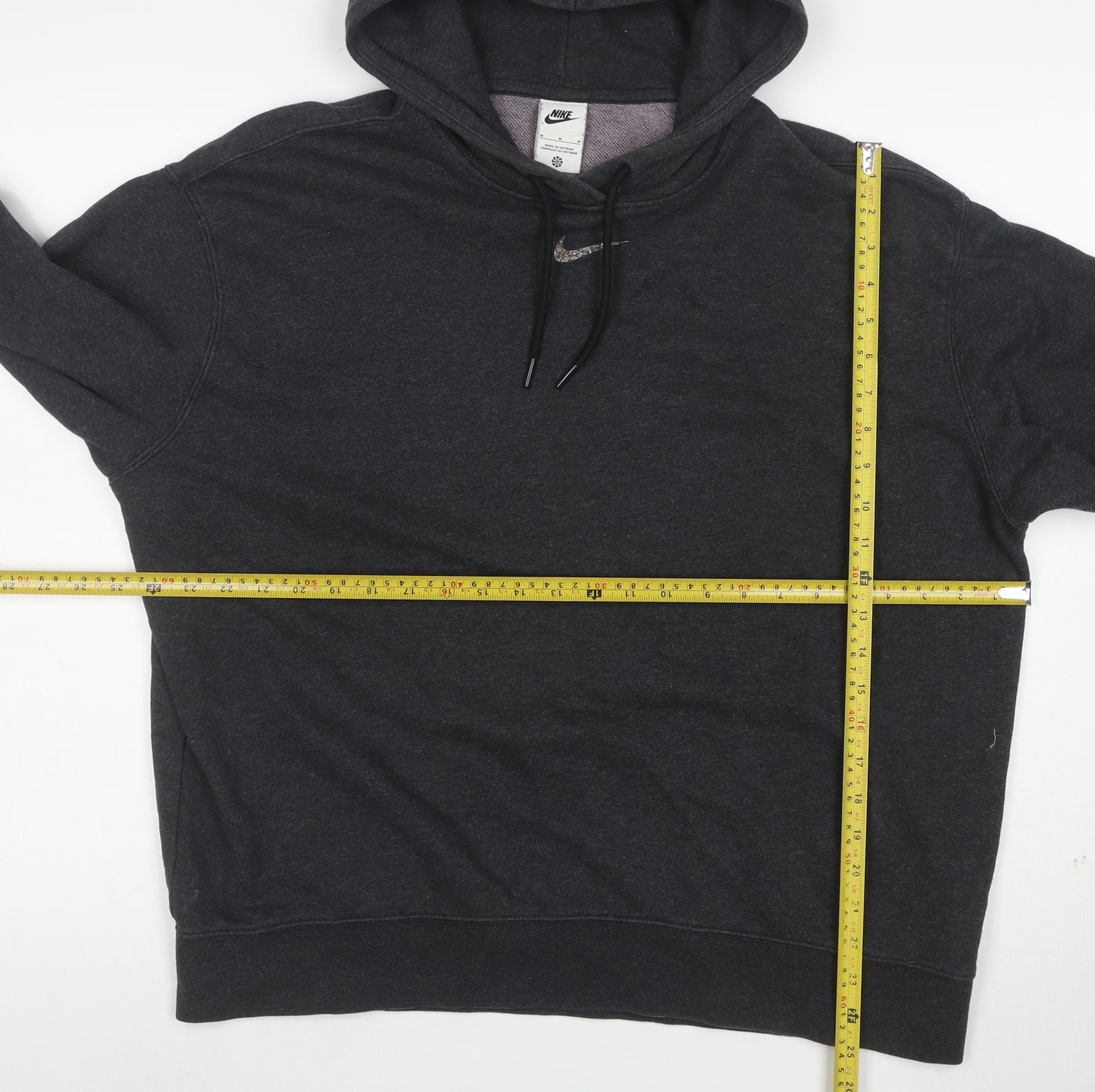 Nike Women's Black M Pullover Hoodie Cotton Blend Casual Sweatshirt