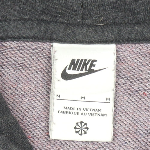 Nike Women's Black M Pullover Hoodie Cotton Blend Casual Sweatshirt