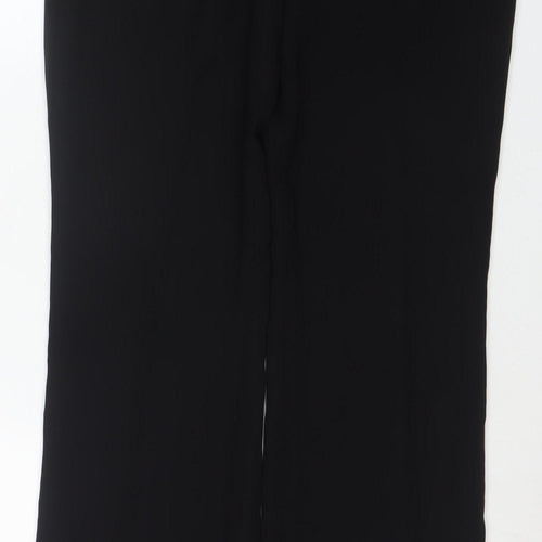 Next Women's Black Regular Fit Tailored Stretch Trousers Size 10