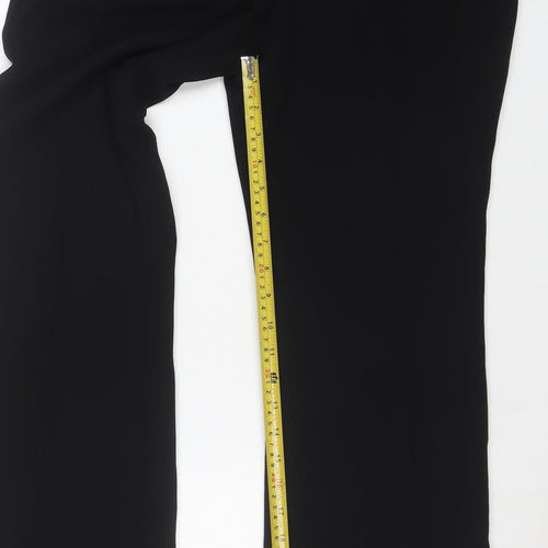 Next Women's Black Regular Fit Tailored Stretch Trousers Size 10