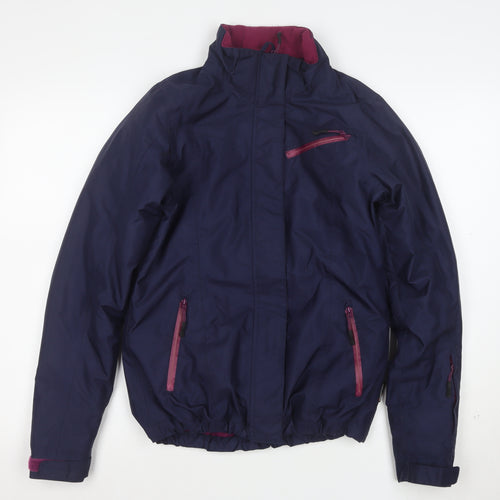 Crivit Womens Blue Waterproof Windproof Full Zip Jacket Size 8