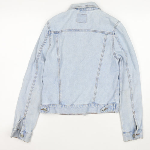 Denim Co Womens Blue Size 8 Regular Fit Basic Denim Jacket