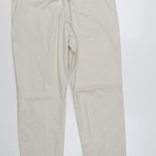 Marks and Spencer Men’s Beige 36R Chino Trousers Regular Fit