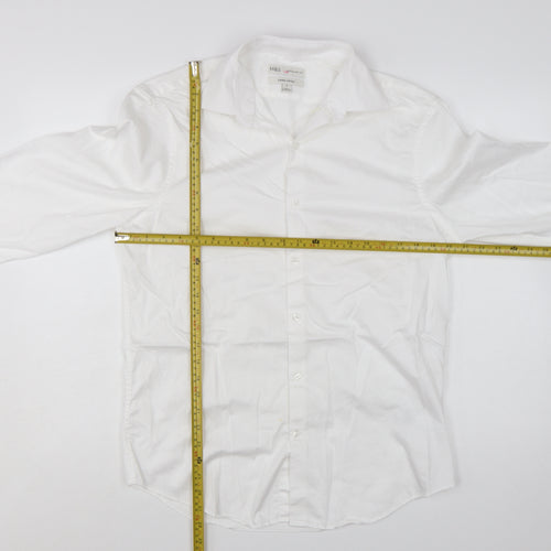 Marks and Spencer Men's White Regular Fit Supima Cotton Shirt M
