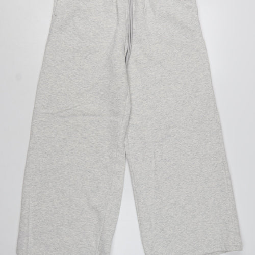 Marks and Spencer Women's Grey Size 12 Wide-Leg Sweatpants