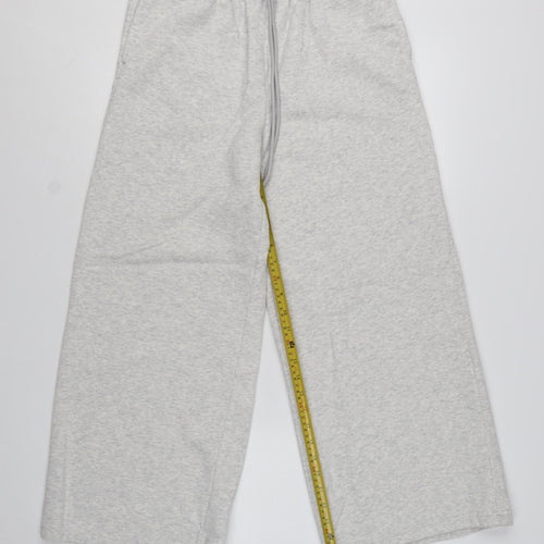Marks and Spencer Women's Grey Size 12 Wide-Leg Sweatpants