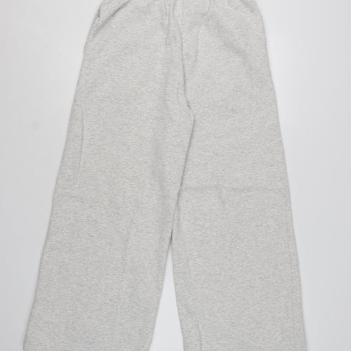 Marks and Spencer Women's Grey Size 12 Wide-Leg Sweatpants