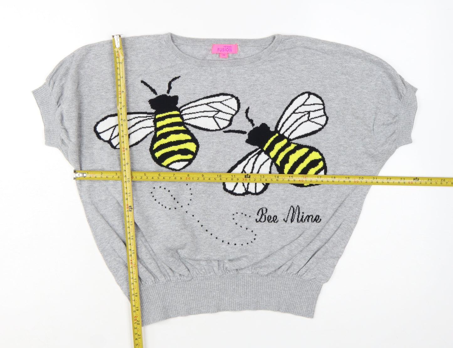 Monsoon Women’s Grey Bee Mine Cotton Jumper Size M