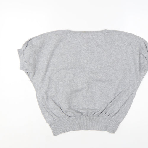 Monsoon Women’s Grey Bee Mine Cotton Jumper Size M