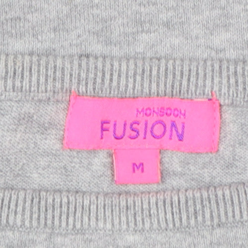 Monsoon Women’s Grey Bee Mine Cotton Jumper Size M