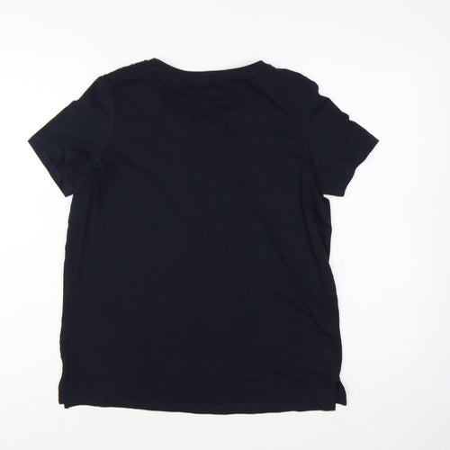 Next Women's Blue Embroidered Tunic T-Shirt Size 10