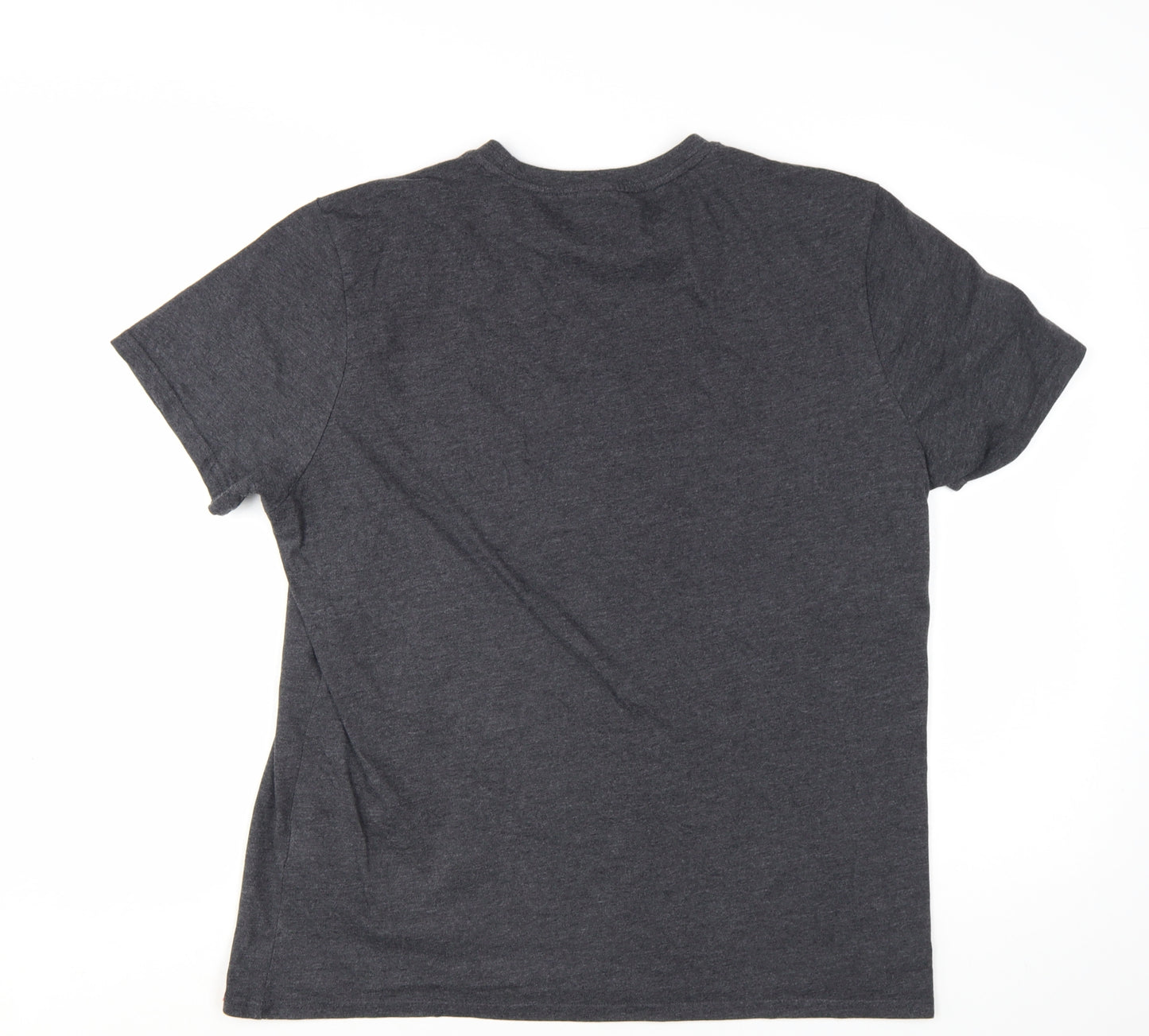 Liverpool FC Men's Grey LFC Graphic Cotton Blend T-Shirt Size L