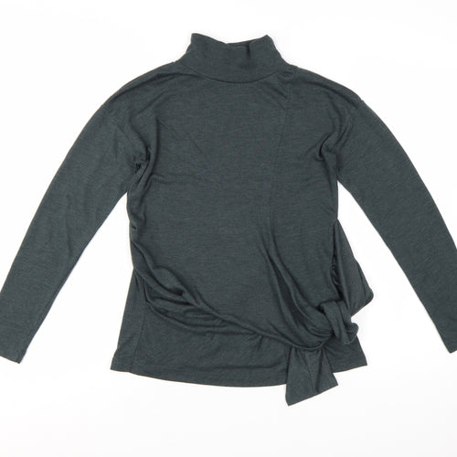 Great Plains Women’s Grey Roll Neck Tie Pullover Jumper XS