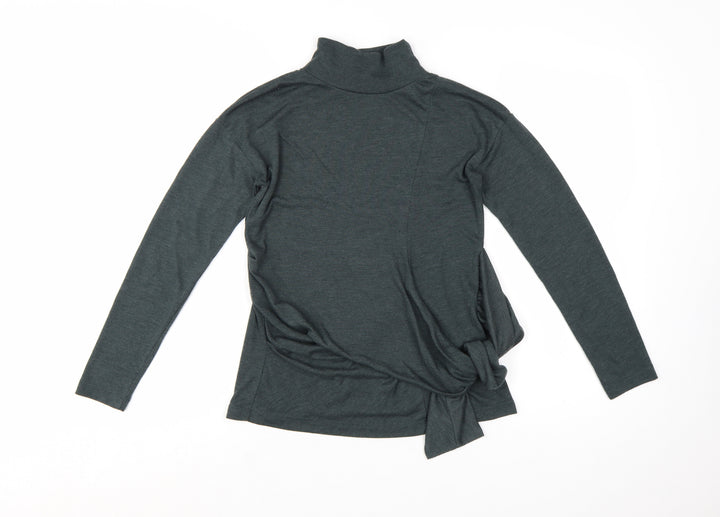 Great Plains Women’s Grey Roll Neck Tie Pullover Jumper XS