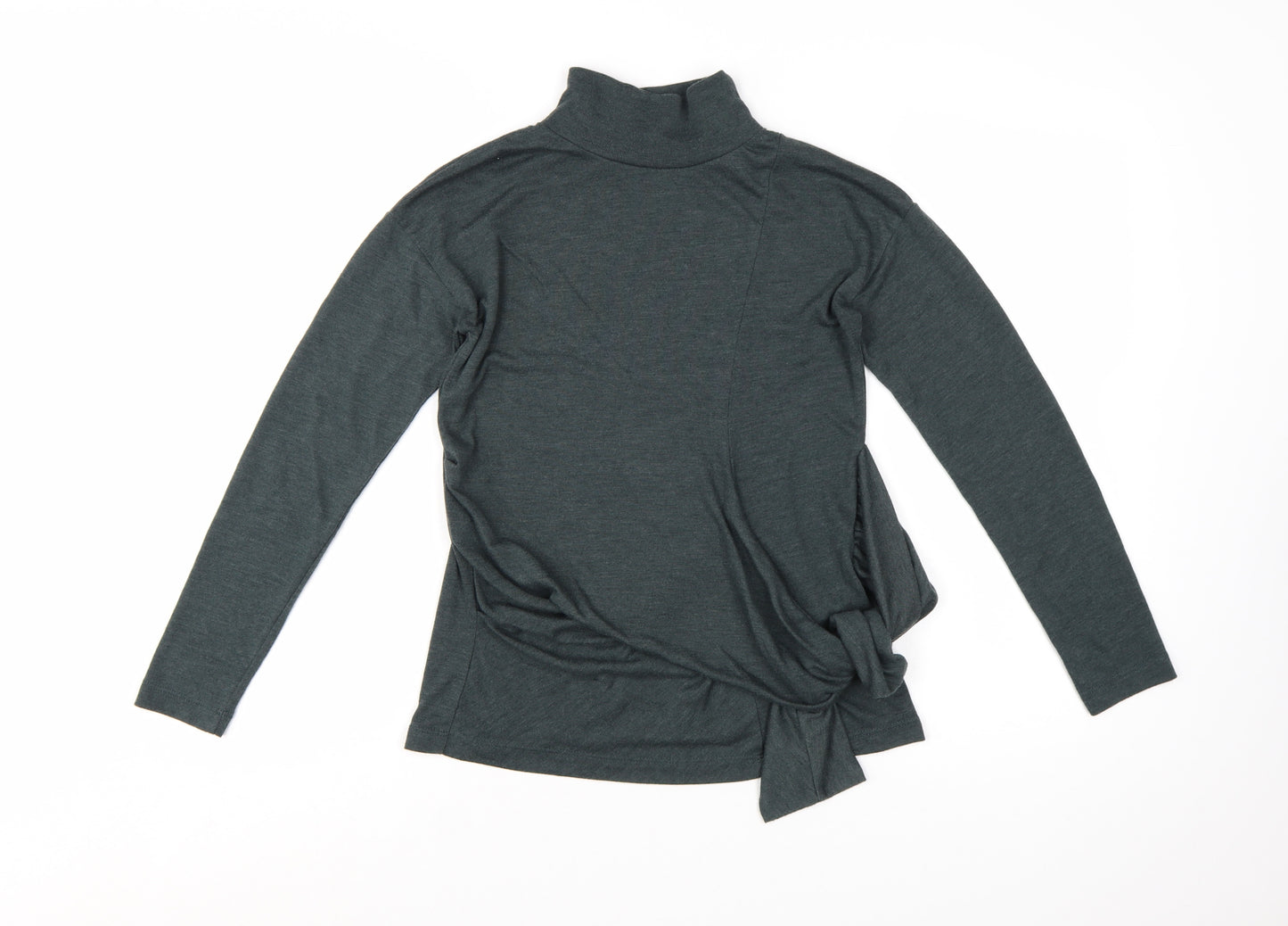 Great Plains Women’s Grey Roll Neck Tie Pullover Jumper XS