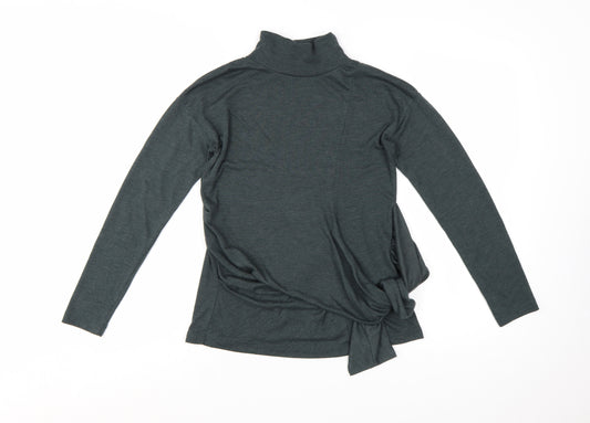 Great Plains Women’s Grey Roll Neck Tie Pullover Jumper XS