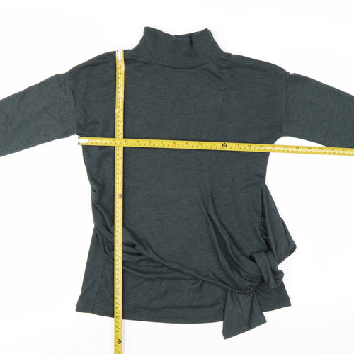 Great Plains Women’s Grey Roll Neck Tie Pullover Jumper XS