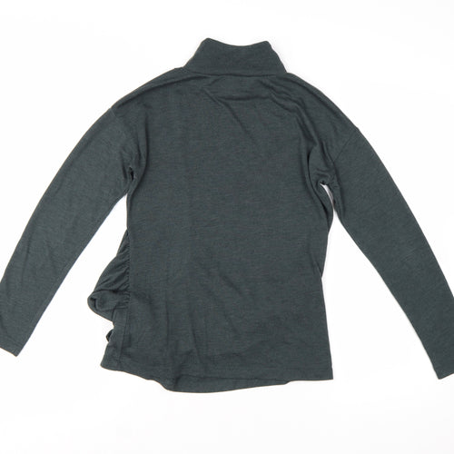 Great Plains Women’s Grey Roll Neck Tie Pullover Jumper XS