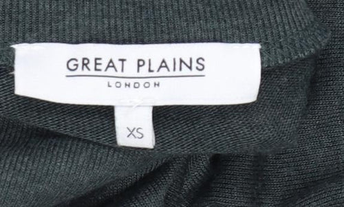 Great Plains Women’s Grey Roll Neck Tie Pullover Jumper XS