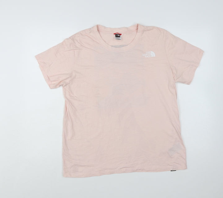 The North Face Pink Graphic Outdoor Men's L Cotton T-Shirt