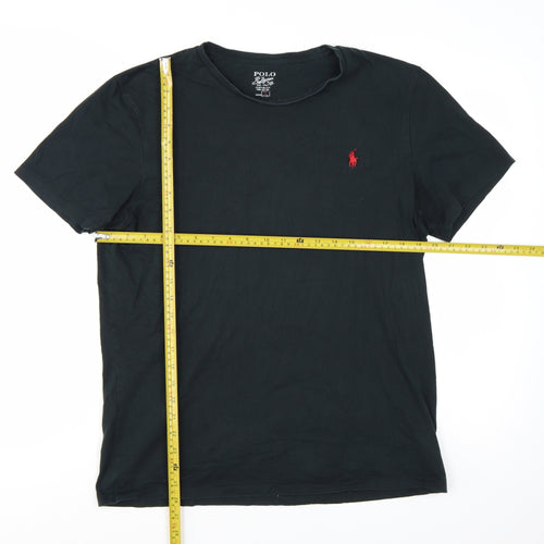 Polo Ralph Lauren Men's Black Large Custom Fit Cotton T-Shirt