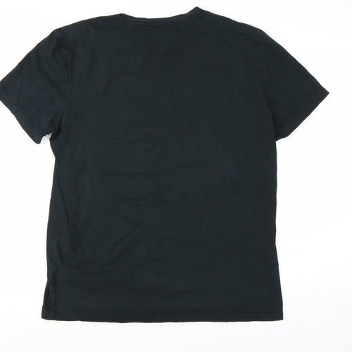 Polo Ralph Lauren Men's Black Large Custom Fit Cotton T-Shirt
