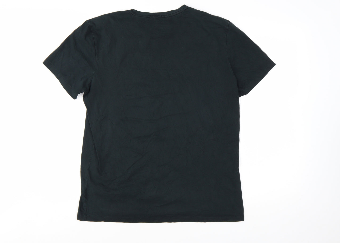 Polo Ralph Lauren Men's Black Large Custom Fit Cotton T-Shirt