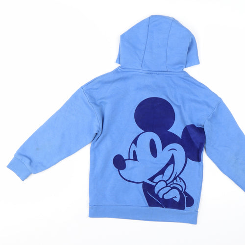 Disney Girls Blue Mickey & Friends Pullover Hoodie 7-8 Years