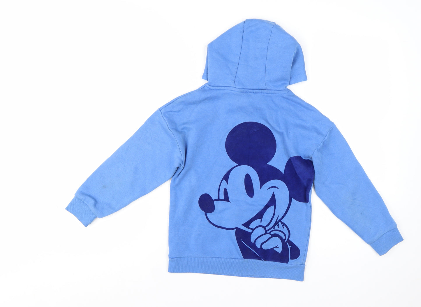 Disney Girls Blue Mickey & Friends Pullover Hoodie 7-8 Years