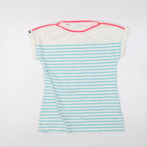 Tribord Womens Multicoloured M Nautical Stripe Boat Neck T-Shirt