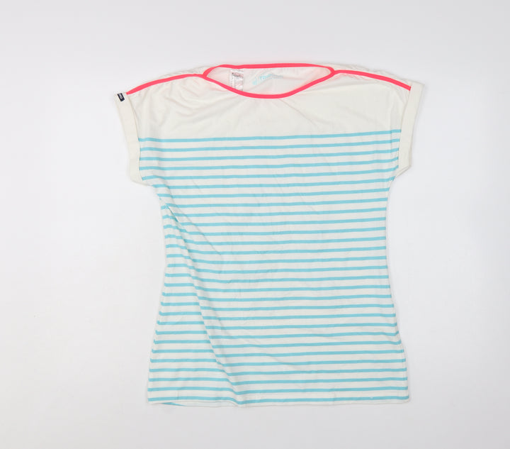 Tribord Womens Multicoloured M Nautical Stripe Boat Neck T-Shirt