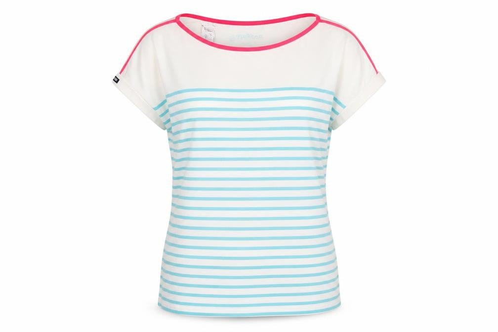 Tribord Womens Multicoloured M Nautical Stripe Boat Neck T-Shirt