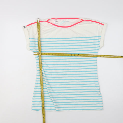 Tribord Womens Multicoloured M Nautical Stripe Boat Neck T-Shirt