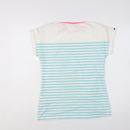 Tribord Womens Multicoloured M Nautical Stripe Boat Neck T-Shirt